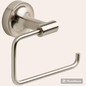 Franklin Brass Brushed Nickel wall mount Voisin Toilet Paper Holder NWT
